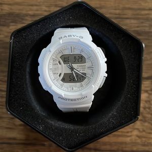 White g shock watch